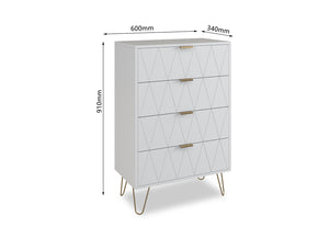 Ally 4 Drawer Tall Chest