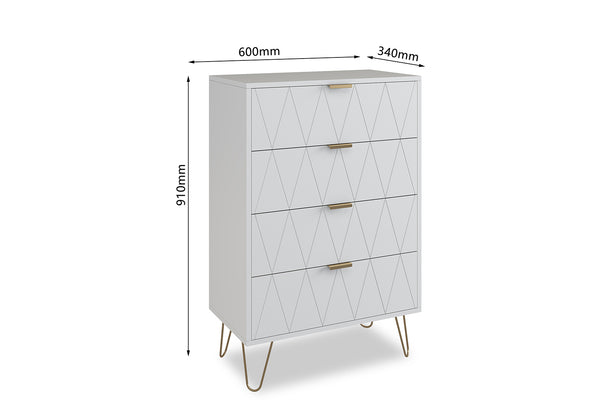 Ally 4 Drawer Tall Chest