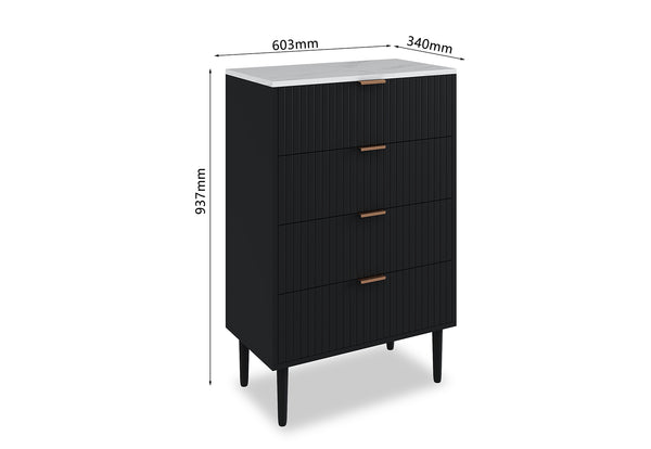 Mila 4 Drawer Tall Chest